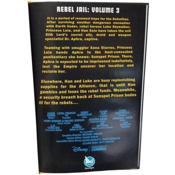 STAR WARS Rebel Jail Volume 3 Hardcover Book (2018) by Marvel Disney Lucas Film - Picture 9 of 12
